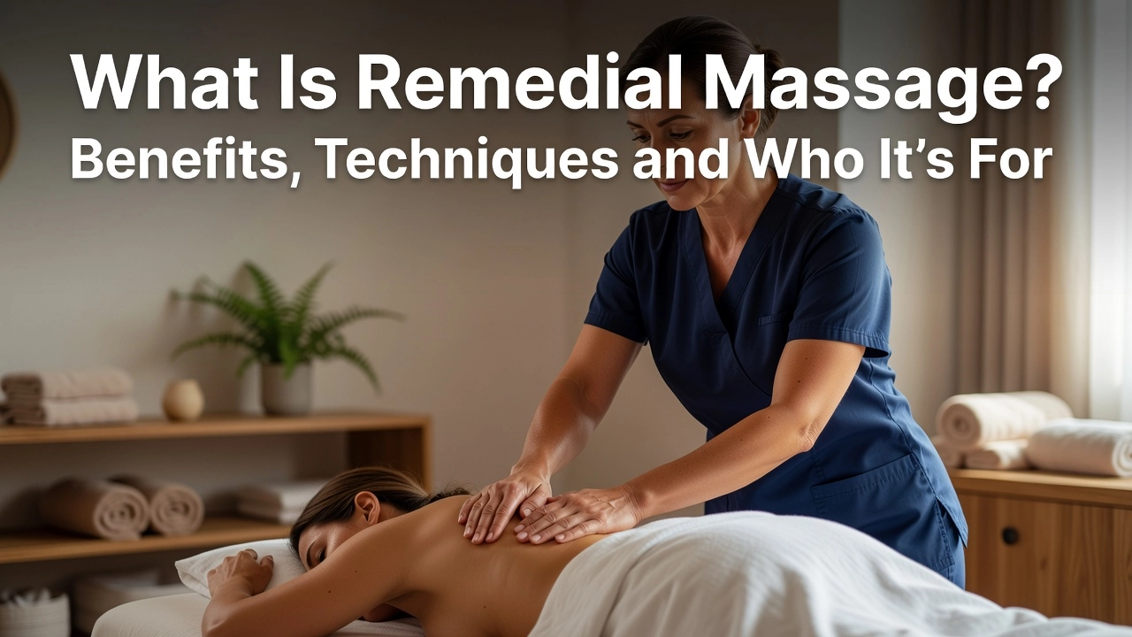 Professional header image for list-based article: What Is Remedial Massage? Benefits, Techniques and Who It...