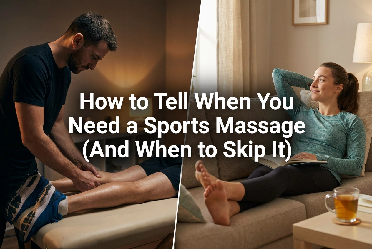Professional header image for step-by-step guide: How to Tell When You Need a Sports Massage (And When to S...