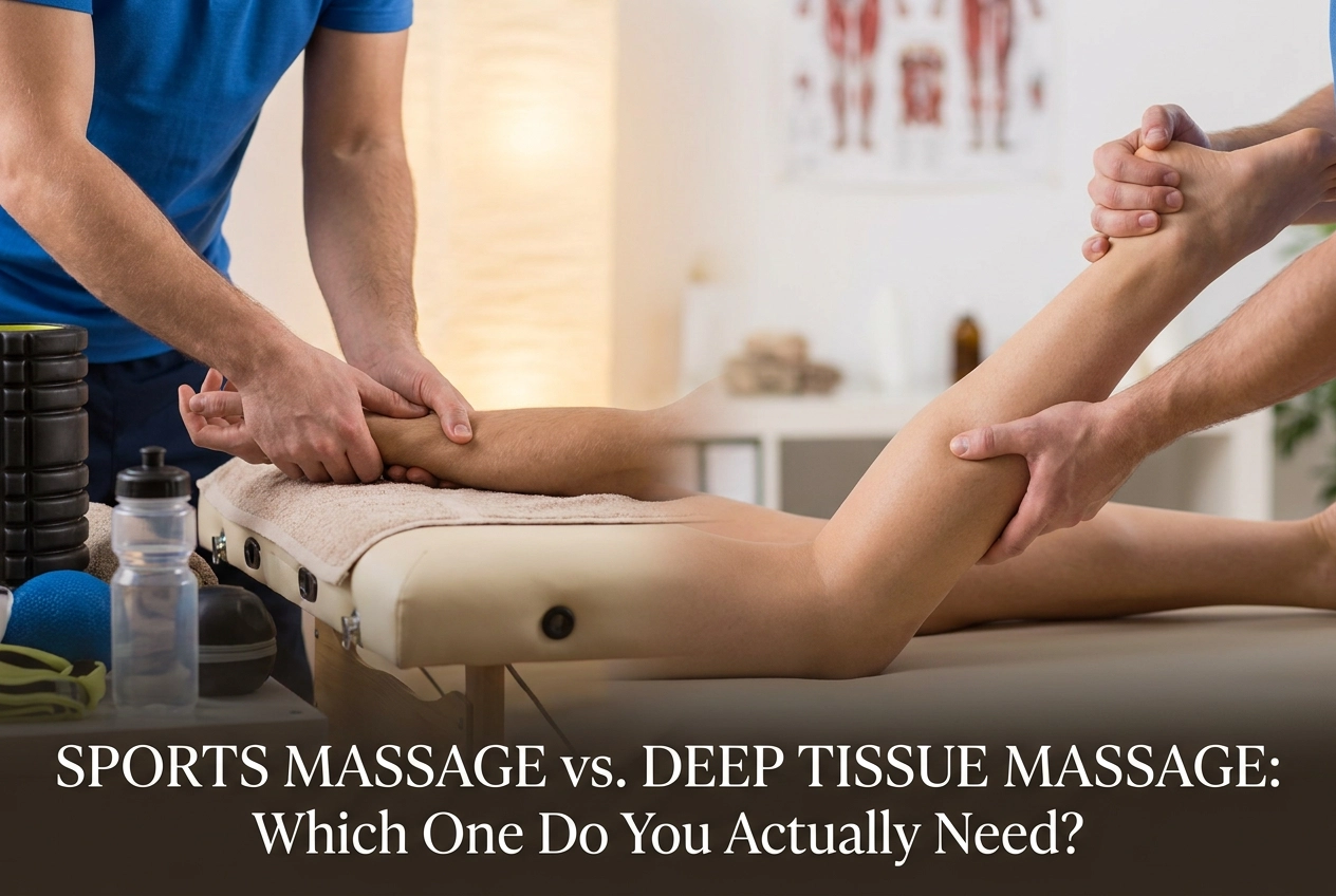Professional header image for comparison analysis: Sports Massage vs Deep Tissue Massage: Which One Do You A...