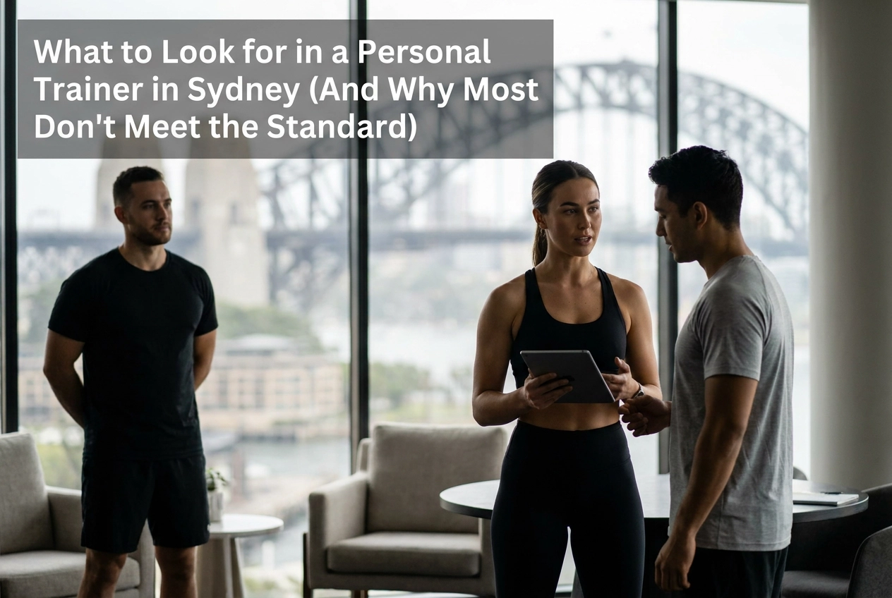 Professional header image for list-based article: What to Look for in a Personal Trainer in Sydney (And Why...