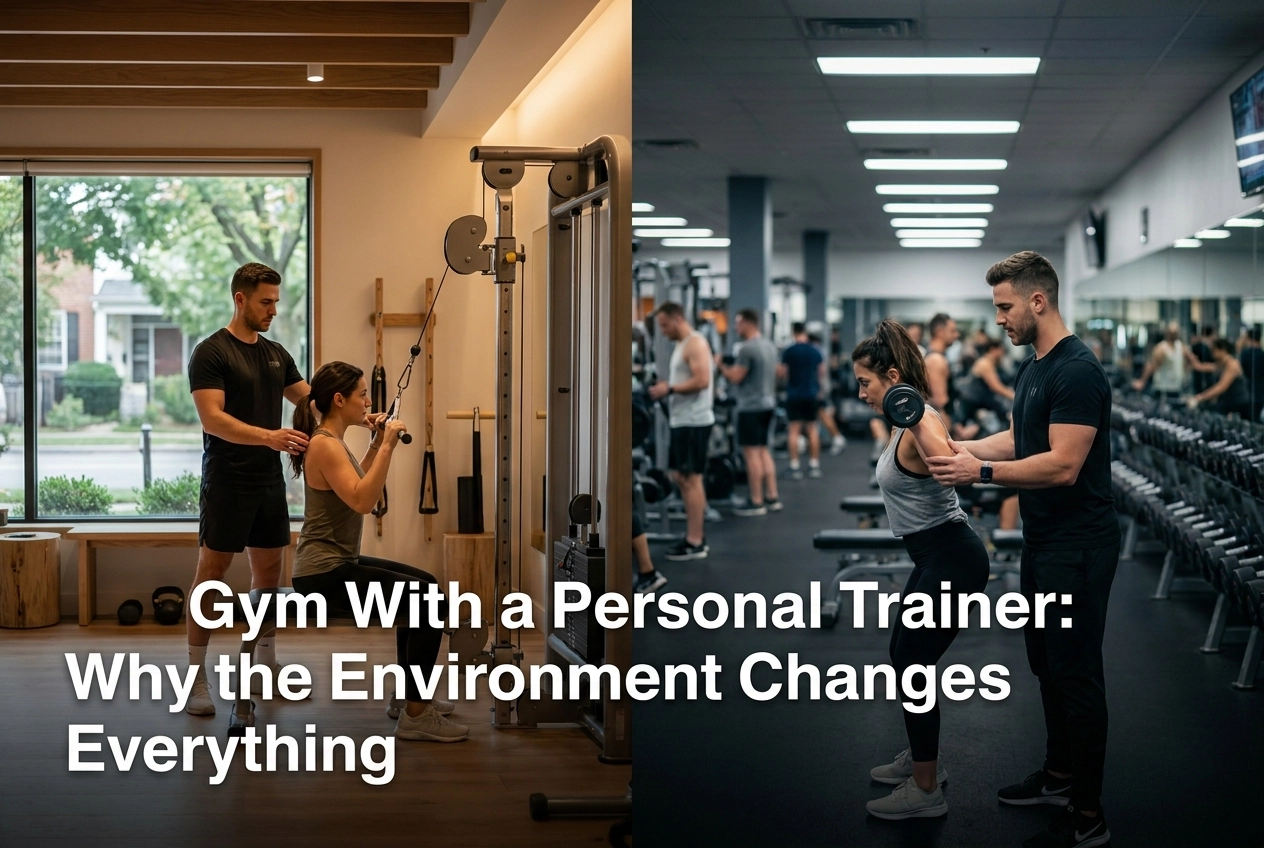 Professional header image for comparison analysis: Gym With a Personal Trainer: Why the Environment Changes ...