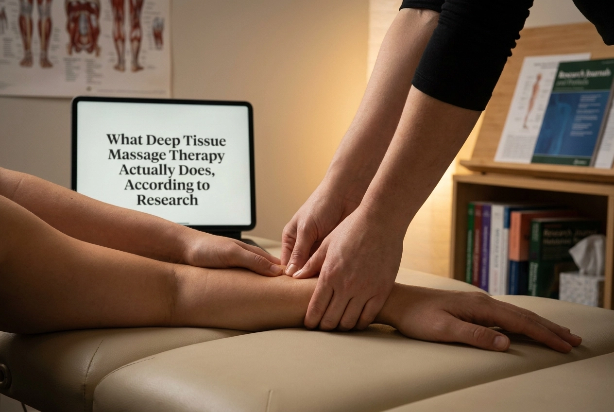 Professional header image for industry analysis: What Deep Tissue Massage Therapy Actually Does, According...